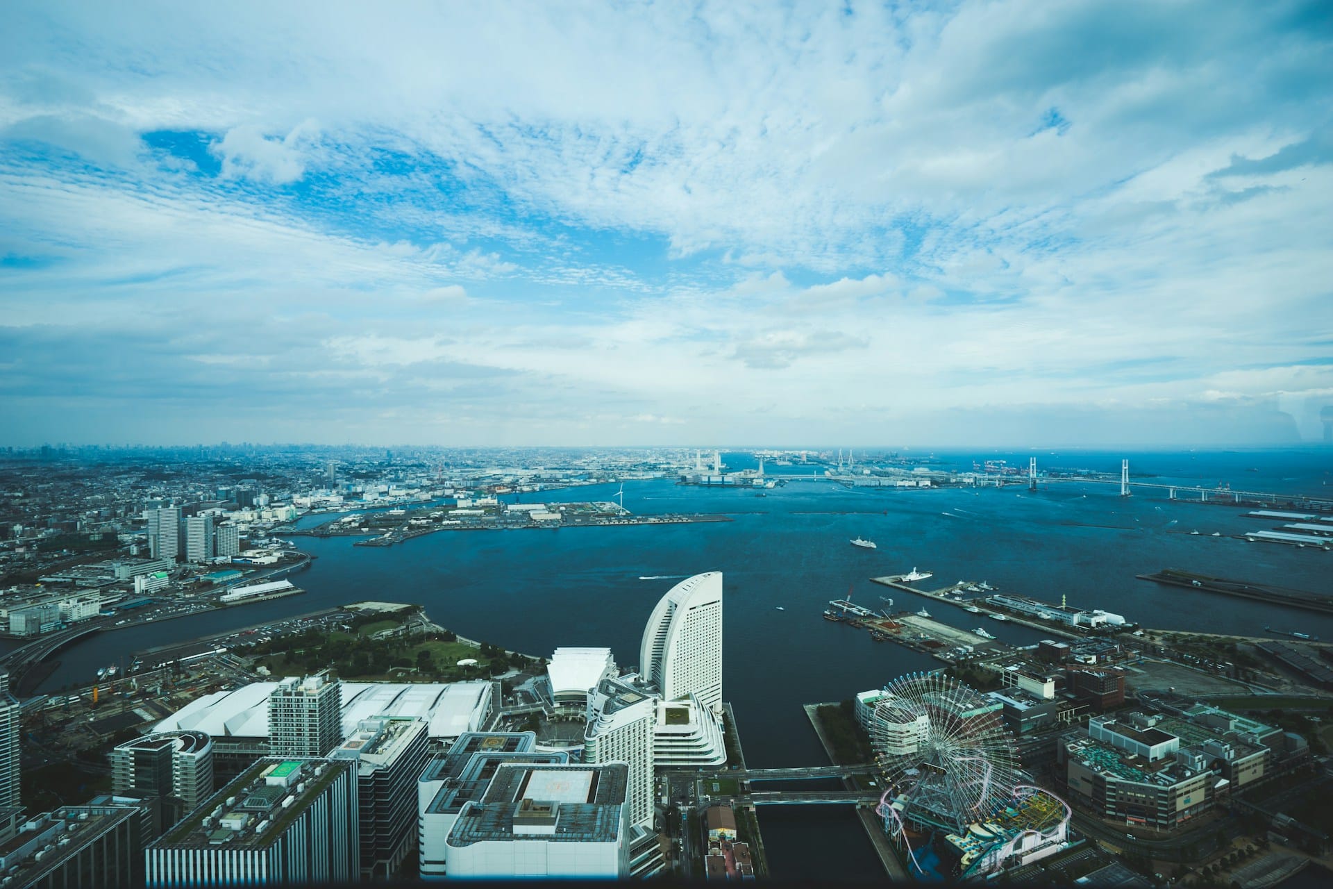 vista panoramica de yokohama